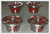 4 Stainless Steel Cones