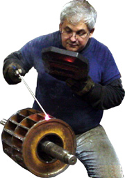 Rotor being Welded